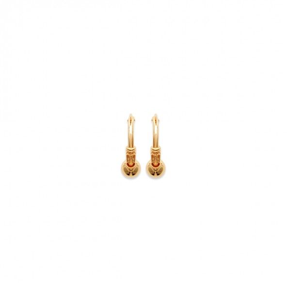 Gold Plated Bali Hoops 16mm.
