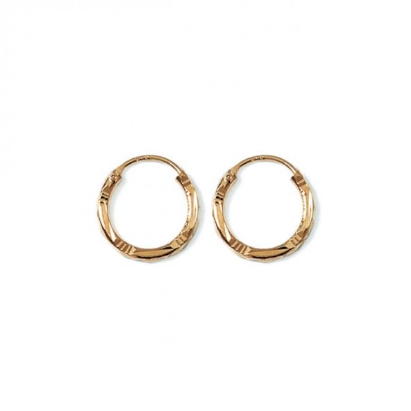 Gold Plated Hoops 14mm.