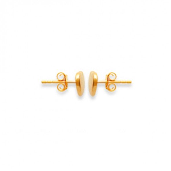 Gold Plated Heart Earring 7mm.