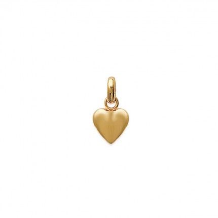 Gold Plated Heart Pendent 10mm.