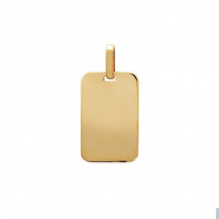 Gold Plated Plate Pendent 26mm.