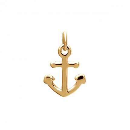 Gold Plated Anchor Pendent 15mm.