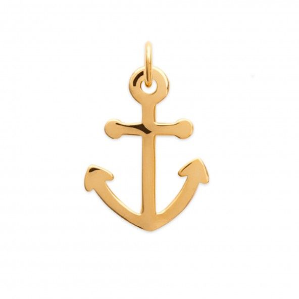 Gold Plated Anchor Pendent 25mm.