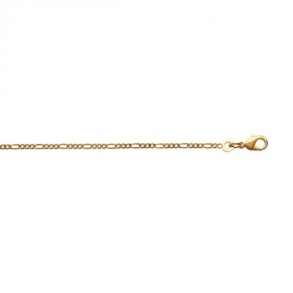 Gold Plated 3+1 Necklace 60cm.