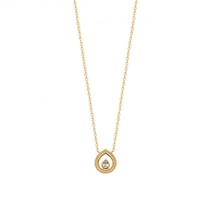 Gold Plated Drop Necklace 45cm.
