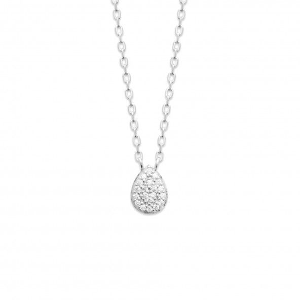 925/1000 Silver Drop Necklace 45cm.