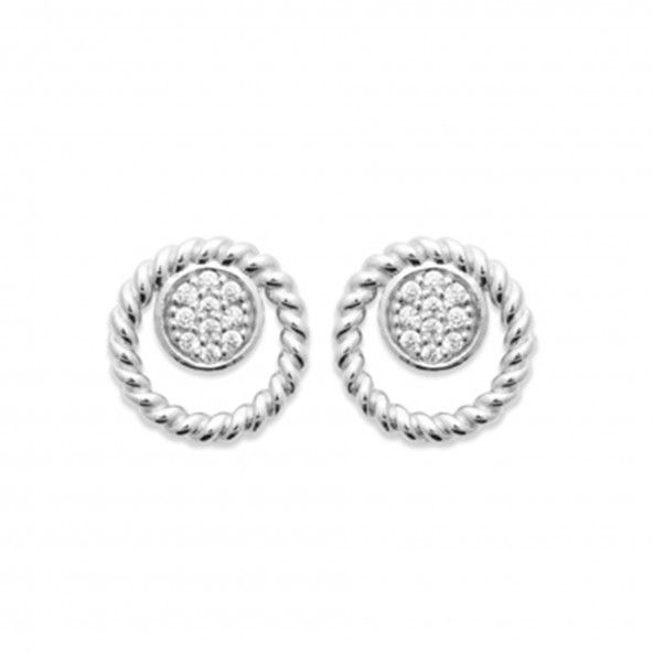 925/1000 Silver Round Earring 10mm.