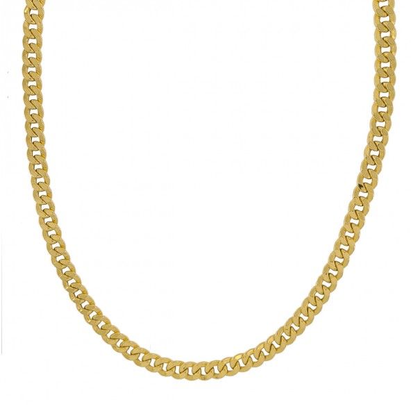Chain 750/1000 Gold Mesh Curb  60cm.