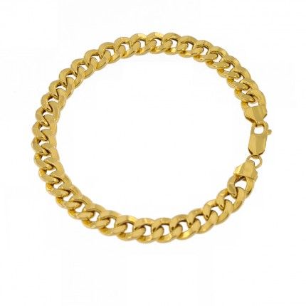 Bracelet 750/1000 Gold Mesh Curb 21cm.