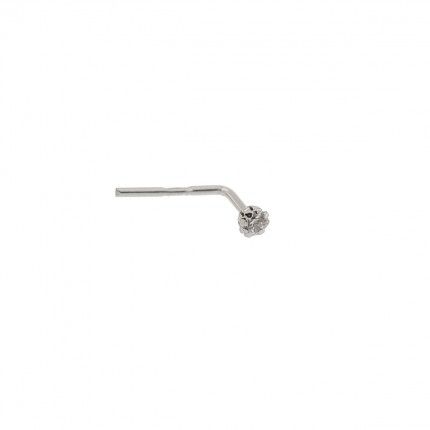 Piercing Ouro Branco 375/1000 2mm.