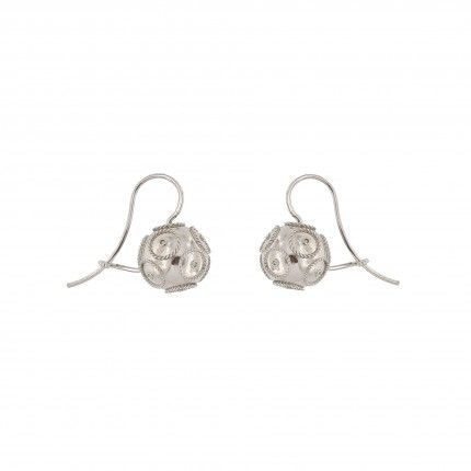 925/1000 Silver Pendent ball Earring 13mm.