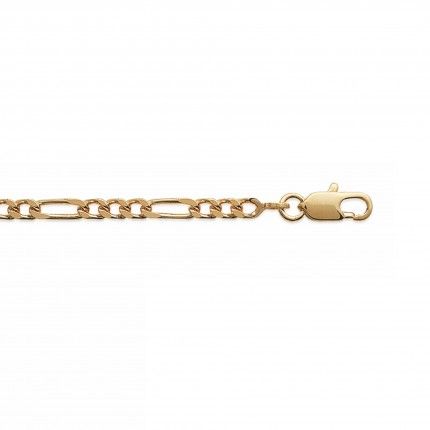 Gold Plated Bracelet Figaro 3+1