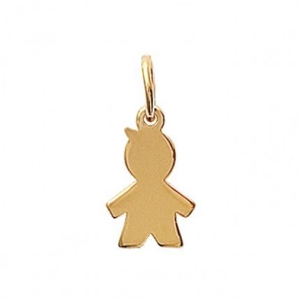 Gold Plated Boy Pendent 18mm.
